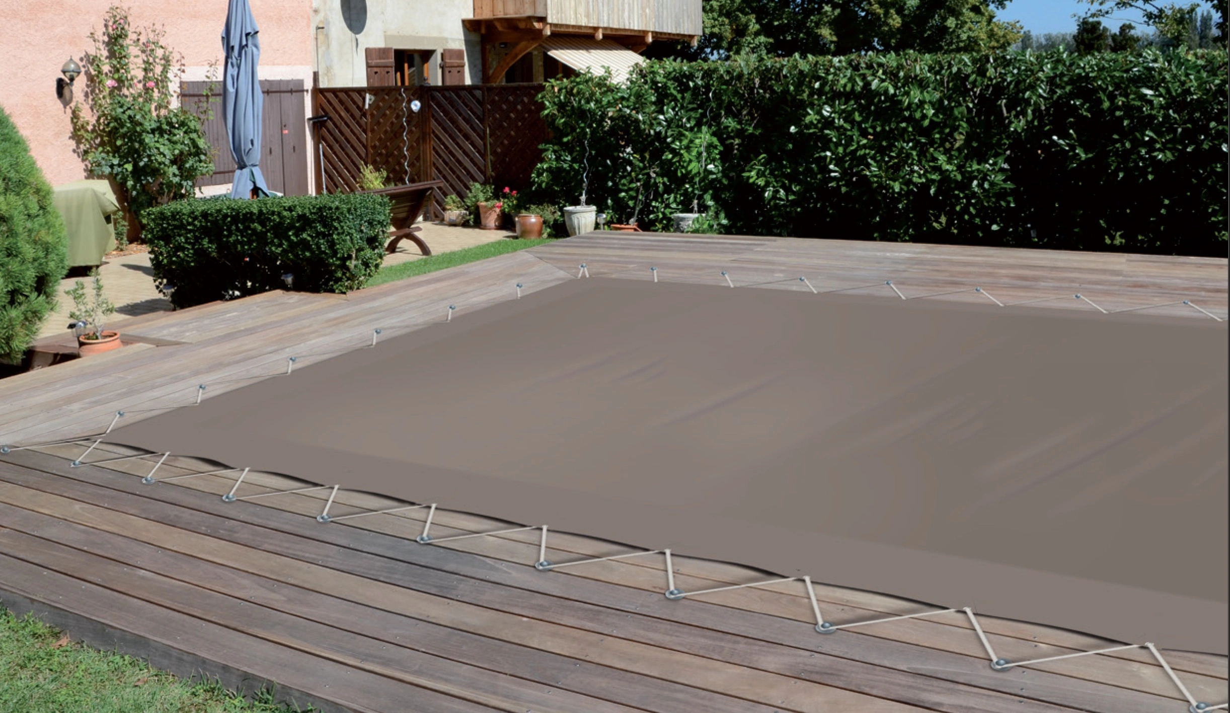 Long-term pool covers for seasonal pool protection